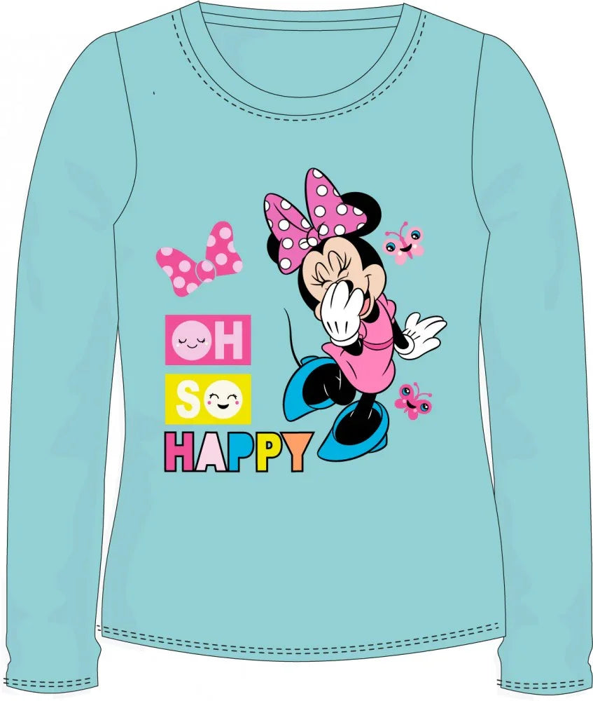 Disney Minnie So Happy gyerek hosszú póló, felső 8 év / 128 cm