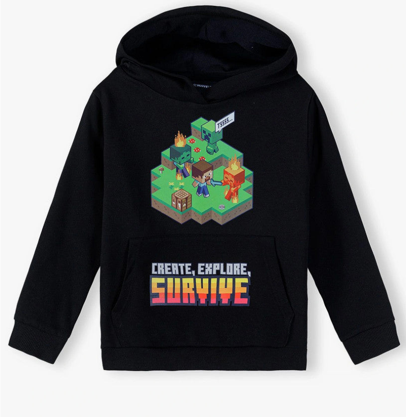 Minecraft Survive gyerek pulóver 6 év / 116 cm