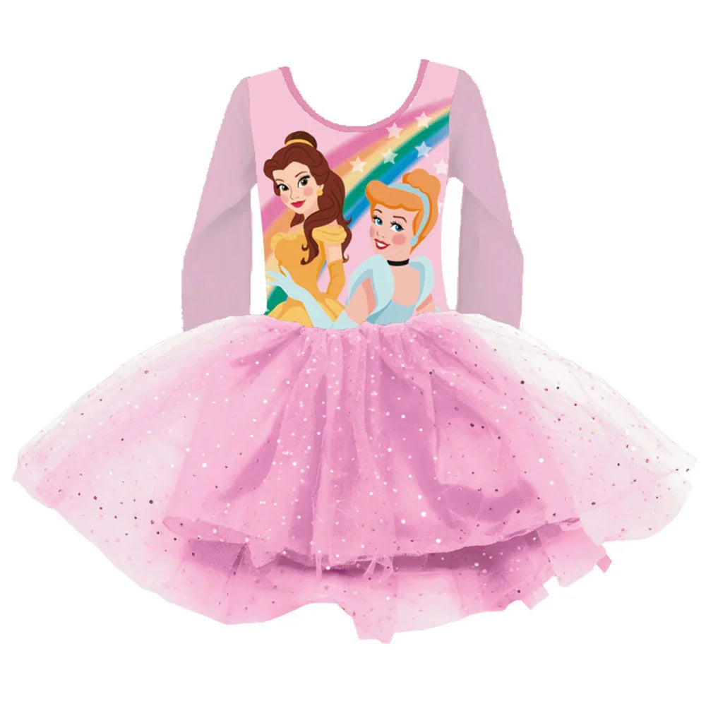 Disney Hercegnők Rainbow gyerek tüll balett ruha 2 - 6 év / 92 - 116 cm