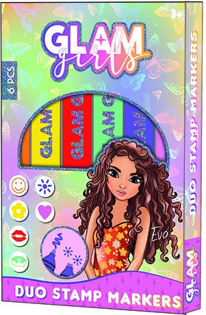 Glam Girls Eva filctoll és nyomda szett 6 db-os
