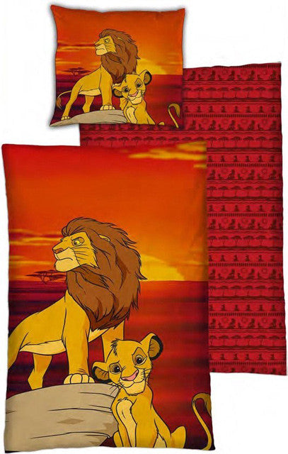 Disney Az Oroszlánkirály Sunset Roar ágyneműhuzat 140×200cm, 63×63 cm microfibre
