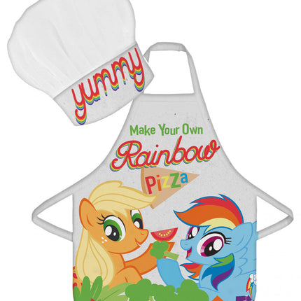 Én kicsi pónim Rainbow Pizza gyerek kötény 2 darabos szett
