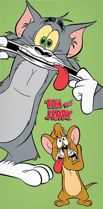 Tom és Jerry fürdőlepedő, strand törölköző Green 70*140cm