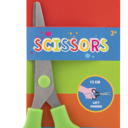 Zöld Moxy balkezes olló 13 cm