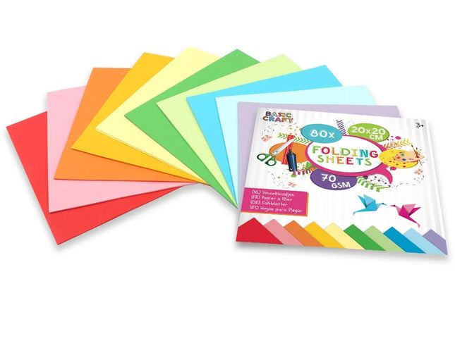Színes Crafts origami papír 20x20 cm