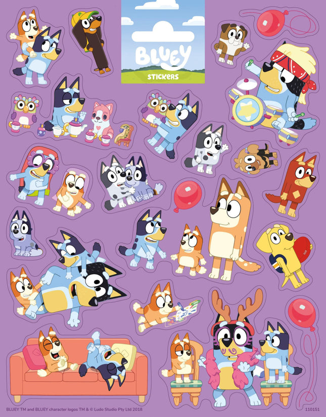 Bluey Play matrica szett