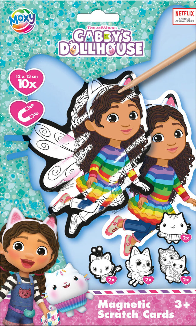 Gabi babaháza Fairy scratch képkarcoló készlet mágnessel