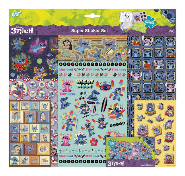 Disney Lilo és Stitch, A csillagkutya Extrovert Super matrica szett játékkal