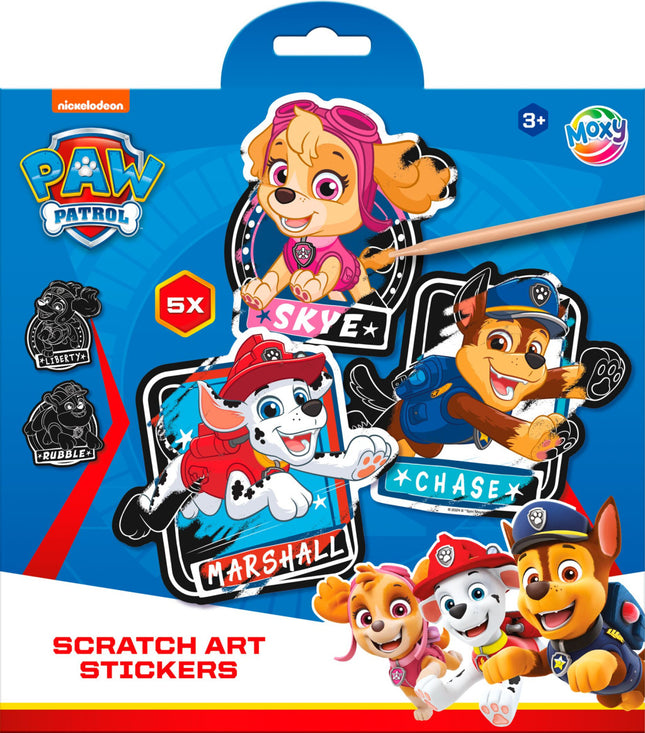 Mancs Őrjárat Team scratch képkarcoló matricák