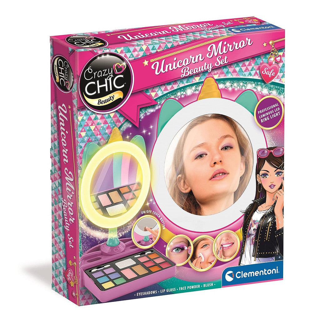 Crazy Chic Unicorn Tükrös szépség szett Clementoni