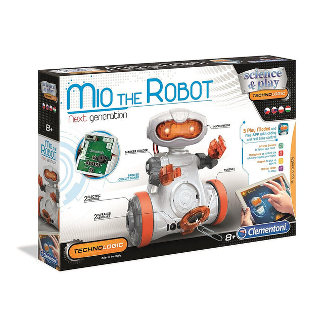 Programozható játékrobot Mio the robot Clementoni