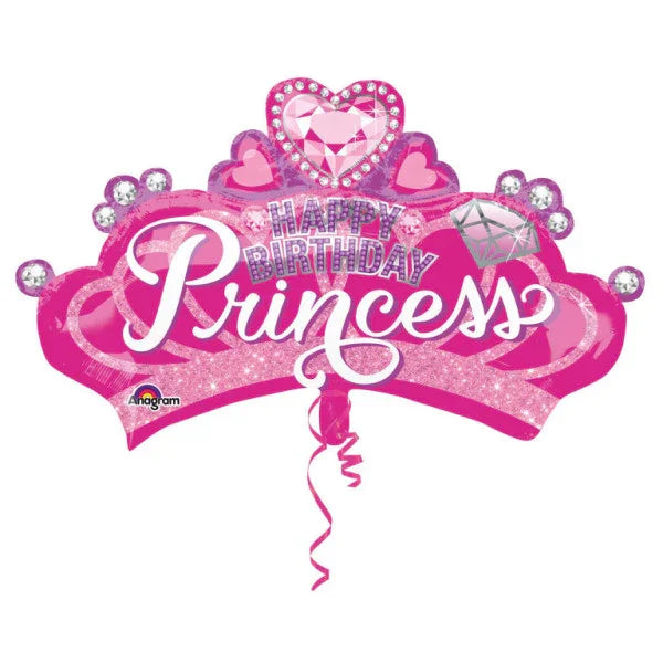 Princess Crown, Hercegnő fólia lufi 81 cm