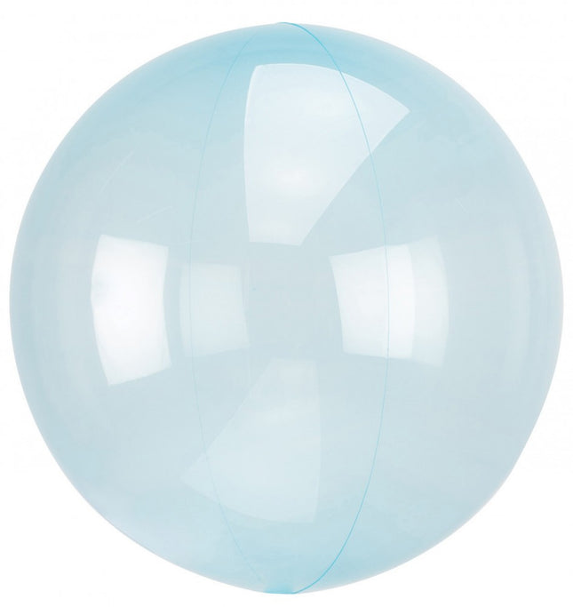 Áttetsző Crystal Gömb Blue Fólia lufi 45 cm