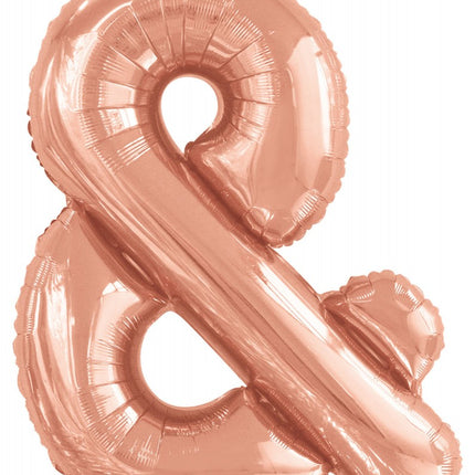Rose Gold & betű fólia lufi 108 cm