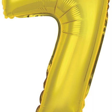 Gold, Arany 7-es szám fólia lufi 42 cm