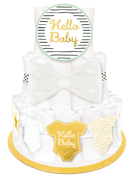 Hello Baby Gold babaváró pelenkatorta készítő szett