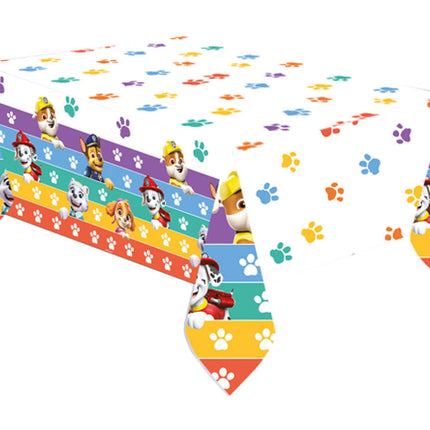 Mancs Őrjárat Color Paws papír asztalterítő 120x180 cm