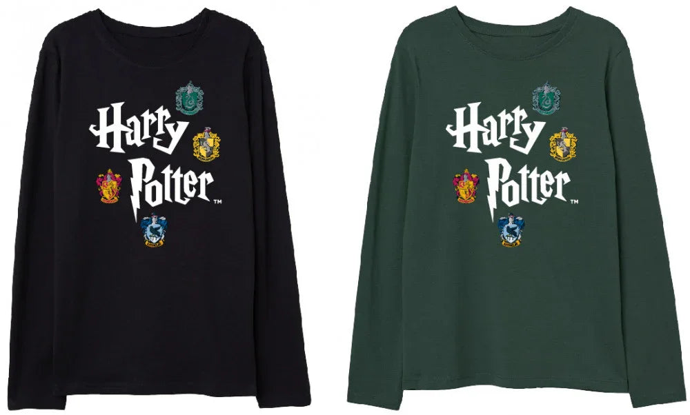 Harry Potter Magic Emblems gyerek hosszú ujjú póló 4 - 9 év / 104 - 134 cm