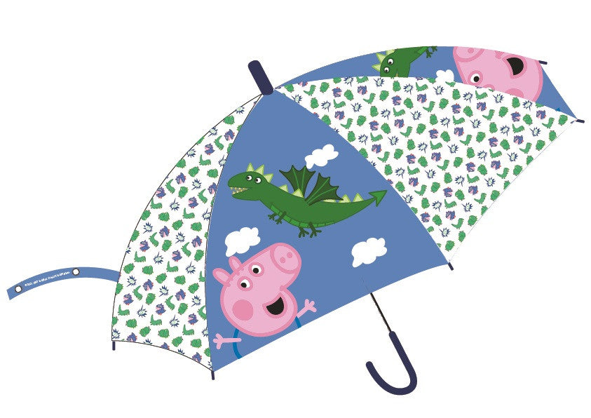 Peppa malac Dino gyerek félautomata esernyő Ø74 cm