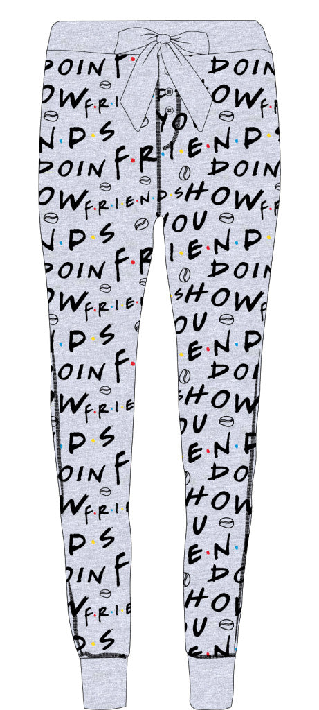 Jóbarátok Grey női hosszú pizsama nadrág XL