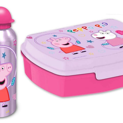 Peppa malac Jump Rope szendvicsdoboz + alumínium kulacs szett
