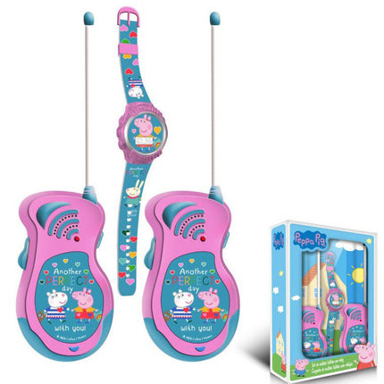 Peppa malac Walkie Talkie + digitális karóra szett
