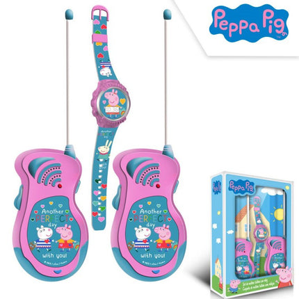 Peppa malac Walkie Talkie + digitális karóra szett