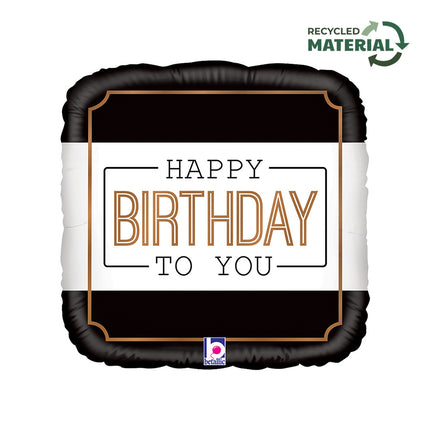 Happy Birthday Classic fólia lufi 46 cm