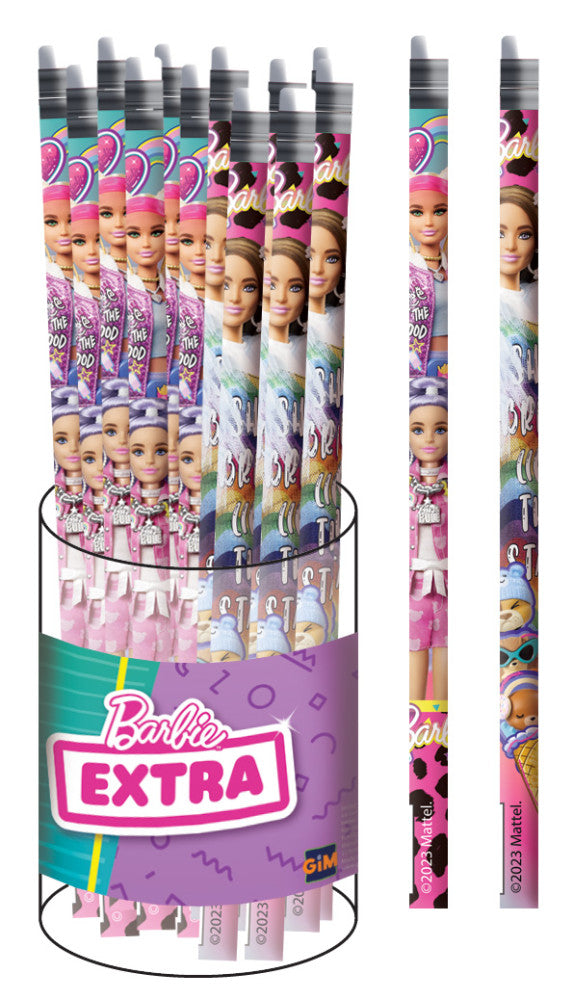 Barbie Extra HB grafit ceruza radír véggel