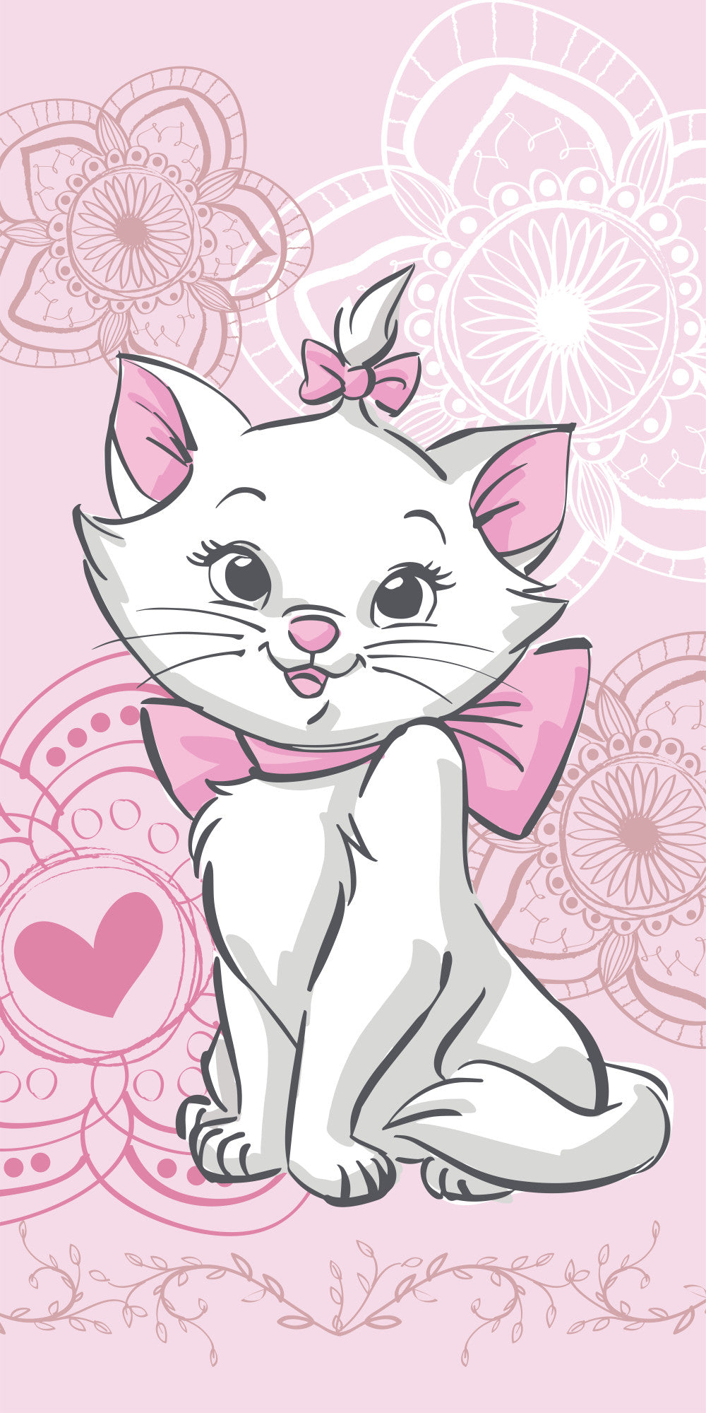 Disney Marie Aristocat fürdőlepedő, strand törölköző 70x140cm