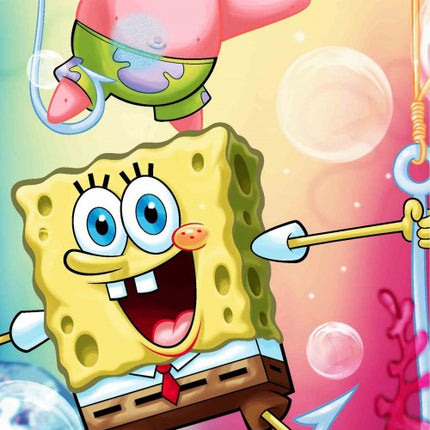 SpongyaBob Bubble fürdőlepedő, strand törölköző 70x140cm