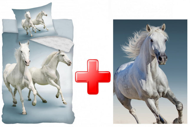 Lovas White ágyneműhuzat és polár takaró szett