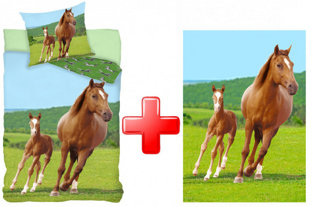 Lovas Field ágyneműhuzat és polár takaró szett