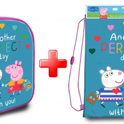 Peppa malac Perfect Day táska és tornazsák szett