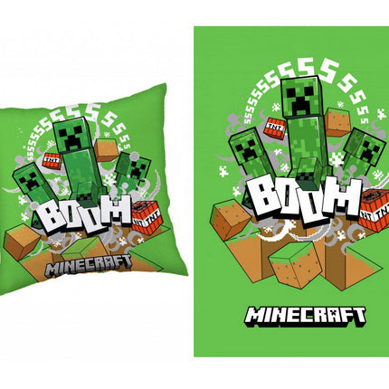 Minecraft Boom Creeper párna és takaró szett