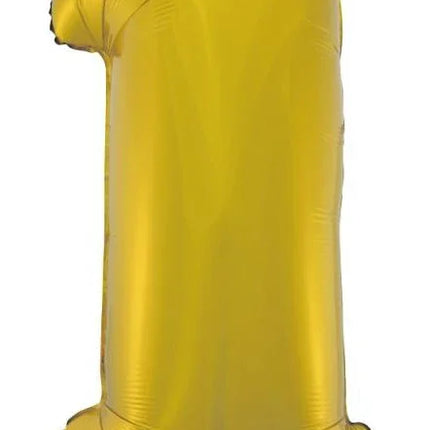 Arany 1-es Gold Mat szám fólia lufi 92 cm