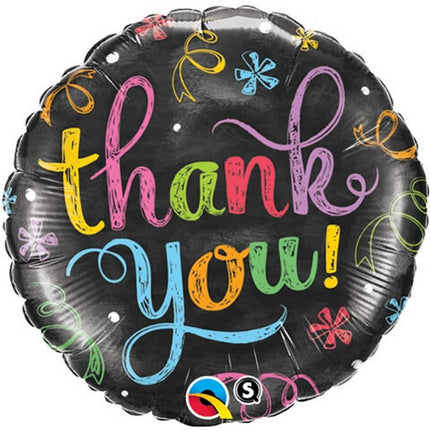 Thank You Chalkboard fólia lufi 46 cm