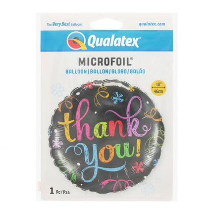Thank You Chalkboard fólia lufi 46 cm