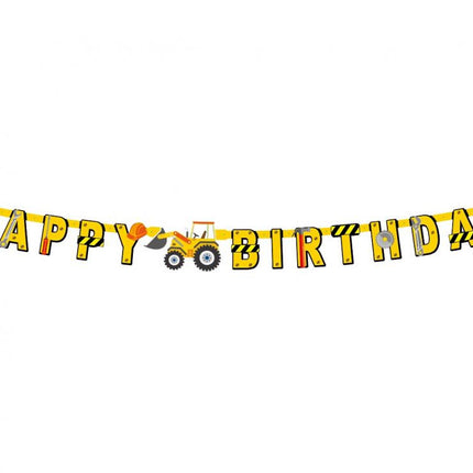 Építkezés Building Blocks Happy Birthday felirat 220 cm