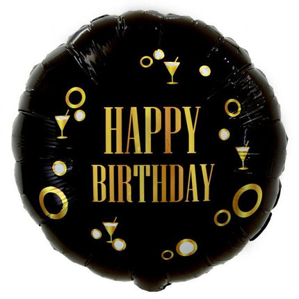 Happy Birthday B&C Gold party fólia lufi 36 cm