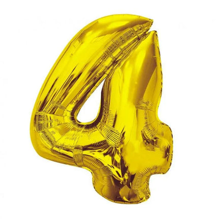 Arany 4-es Gold szám fólia lufi 92 cm