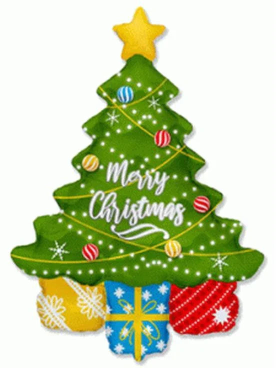 Christmas Tree, Karácsonyi fólia lufi 108 cm