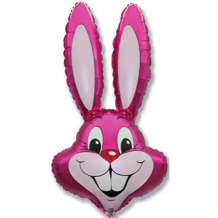 Rózsaszín Nyuszifej Pink fólia lufi 90 cm