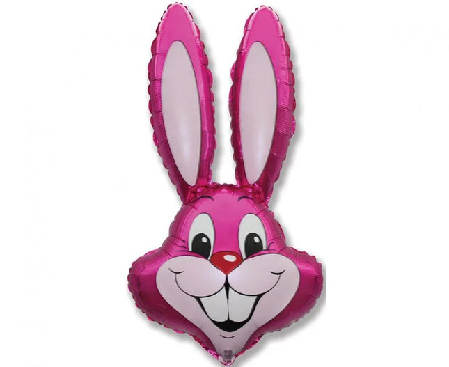 Rózsaszín Nyuszifej Pink fólia lufi 90 cm