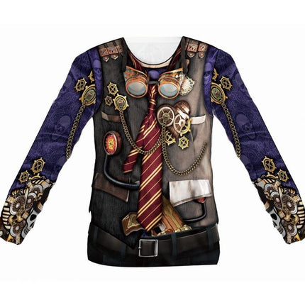 Kalóz Skull 3D férfi póló, felső M