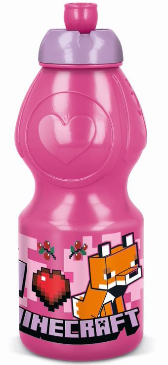 Minecraft Girls Line műanyag sportkulacs 400 ml II. osztály