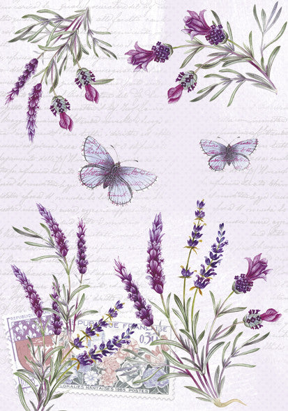 Levendula Butterfly A/4 gumis mappa