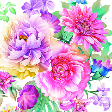 Virág Arrangement papír asztalterítő 120x180 cm