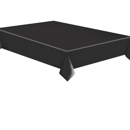 Fekete White Dots papír asztalterítő 120x180 cm