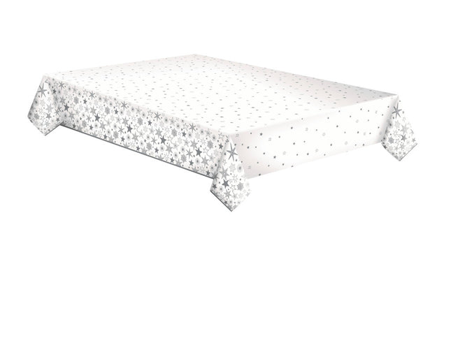 Karácsony Silver Stars papír asztalterítő 120x180 cm